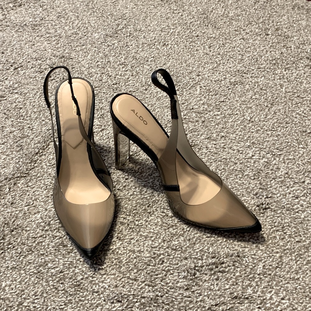 Used Aldo Jelly Slingback Heels Size 10